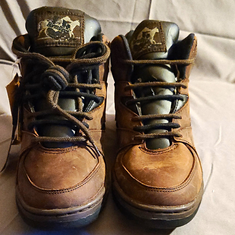 NWT Roper Size 8.5 Horseshoe Hiking Boots Mens Brown Leather New With Tags